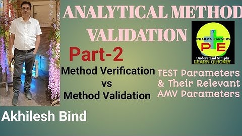ANALYTICAL METHOD VALIDATION- PART 2