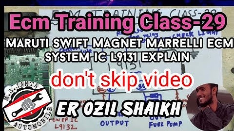 Ecm Training Class-29 | L9131 | Maruti Suzuki Swift | Magnet marrelli ecm Power ic Explain | Ozil S