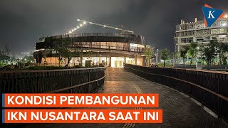 Kebut Pembangunan IKN, Tower Crane Lincah Menari dan Lampu Proyek Gemerlap Sepanjang Malam