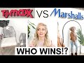 TJ MAXX VS MARSHALLS || SHOP WITH ME AND HAUL