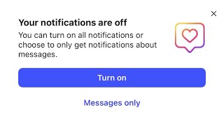 Your notifications are off Instagram Problem Solution 