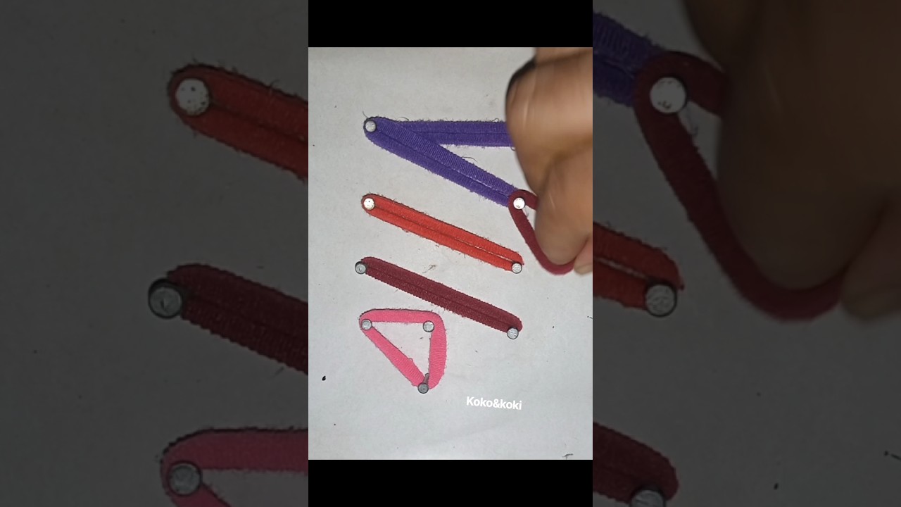 art with ribbon Arabic calligraphy handmade, Allah name so beautiful/