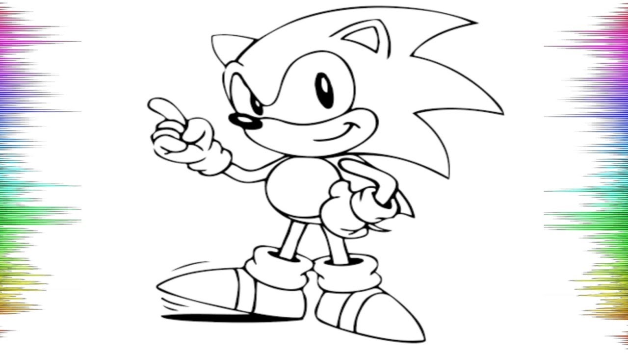 Süper Sonic Boyama ☄️ 💥 Super Sonic Painting 🔥⚡️ Çizgi Film Karakteri