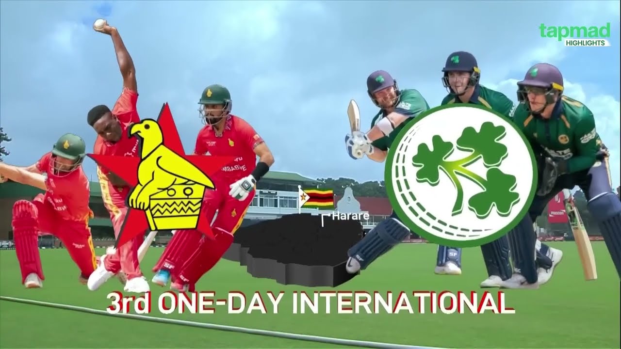 Zimbabwe vs Ireland | 3rd ODI | Full Match Highlights | tapmad