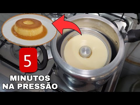 NÃO ASSO mais PUDIM no FORNO!  AGORA SÓ FAÇO PUDIM na PANELA de PRESSÃO! PRONTO em 5 MINUTOS! 😲