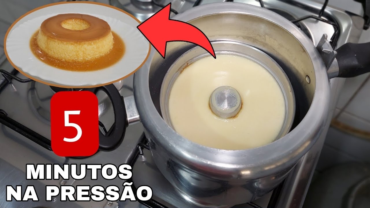 NÃO ASSO mais PUDIM no FORNO!  AGORA SÓ FAÇO PUDIM na PANELA de PRESSÃO! PRONTO em 5 MINUTOS! 😲