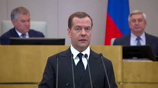 Весь отчёт Медведева  Цели, задачи   Выступление в Госдуме полтора часа за 3 минуты 29 05 2019