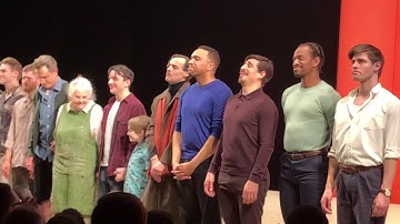 Tony Goldwyn, Lois Smith & cast of The Inheritance curtain call