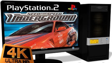 PCSX2 1.5.0 PS2 Emulator - NFS Underground (2003). Ingame 4K. OpenGL. Test #2