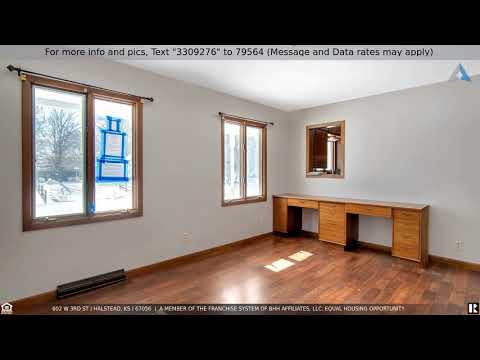 602 W 3rd St, Halstead, KS home video tour