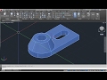 Soporte en AutoCAD 2016  Facil   extrucion  presionar tirar  union