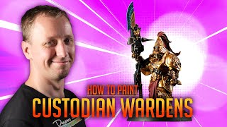 FOR THE EMPEROR!!! How to paint Custodian Wardens for Warhammer 40,000.