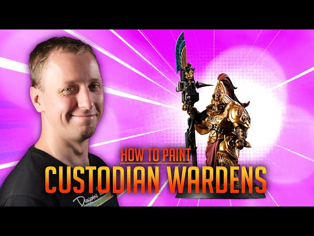 FOR THE EMPEROR!!! How to paint Custodian Wardens for Warhammer 40,000. 