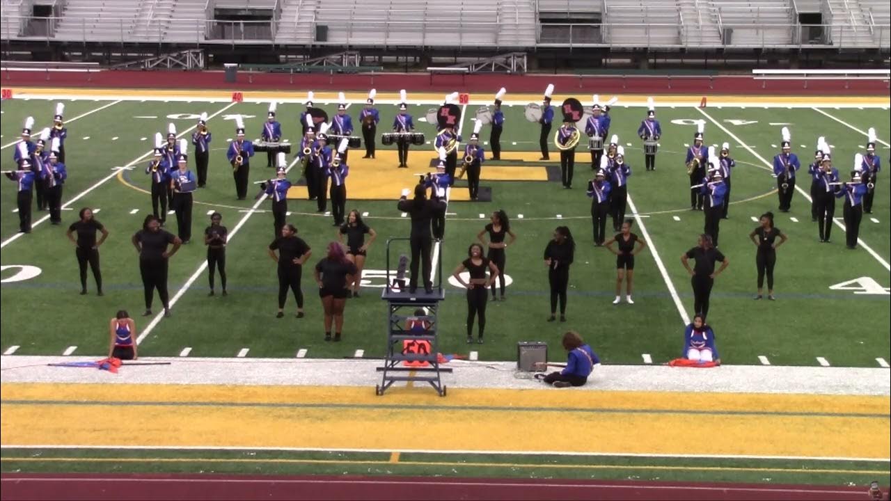 Hoffman Estates High School Marching Hawks perform at the Fall Marching