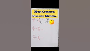 Most Common Mistake in Division of Fractions | Easy Explanation | 1 Minute Maths  | By Diksha Mam