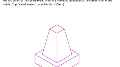 Isometric projection Problem No  6  Isometric projection Computer Aided engineering drawing BCEDK103