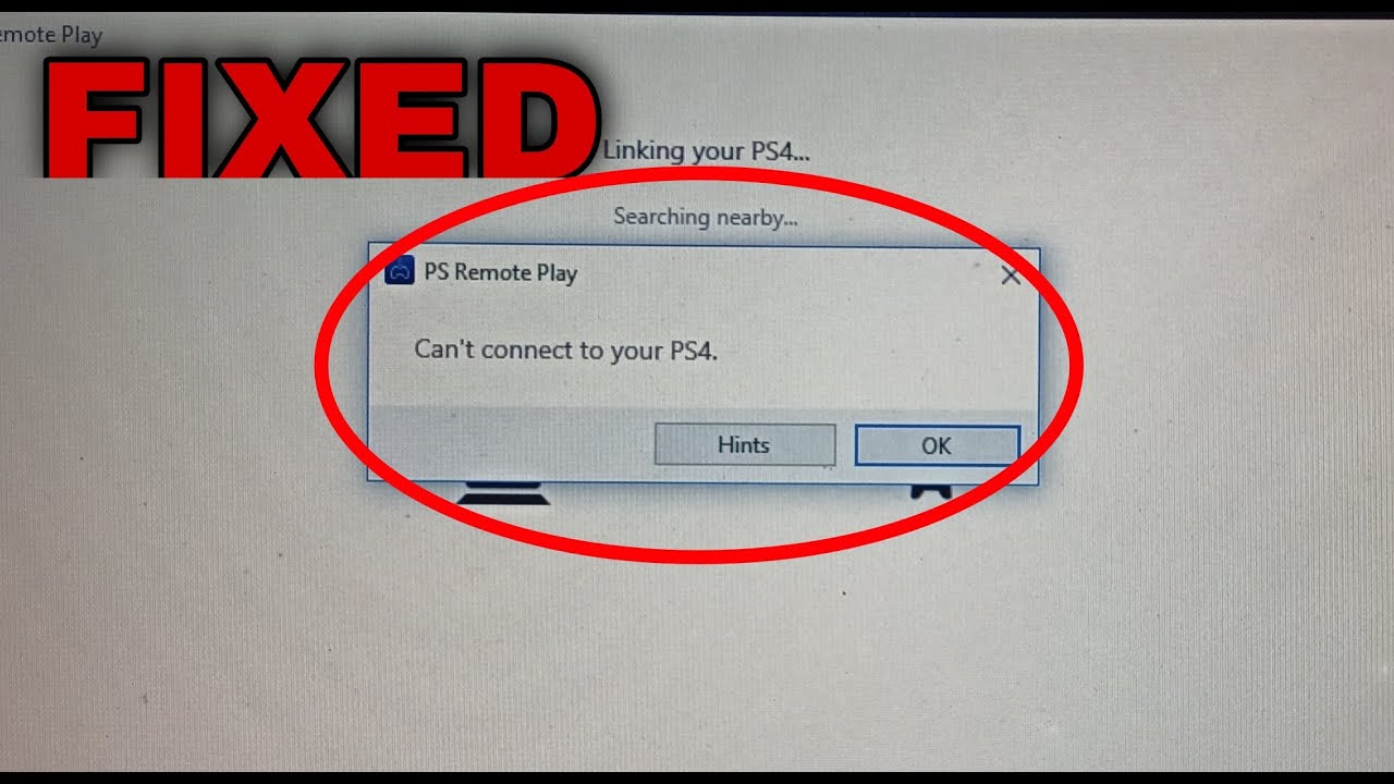 Ps Remote Play Fix : Can't Connect To Ps Remote Play Fix - YouTube