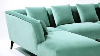 Maja Sectional in Teal | Product Showcase | Accents@Home | Greater Vancouver