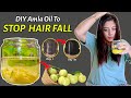 ONE MONTH CHALLENGE: STOP Hair Fall and START Hair Regrowth with This DIY Amla Oil