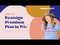 How to reassign premium plan in wix