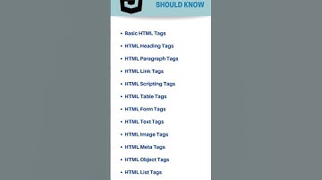 Most Important HTML Tags #shorts #trendingshorts