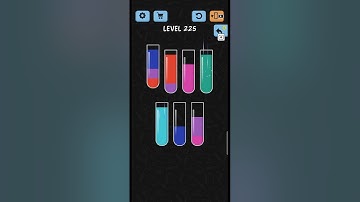 Water Color Sort Level No 225 walkthrough Solution Gameplay ,best Game for every one