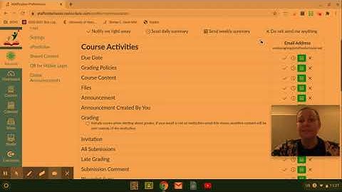 How To Change Canvas Notifications