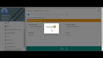 How Admin can take the Notifications report in NewgenEducationApp?