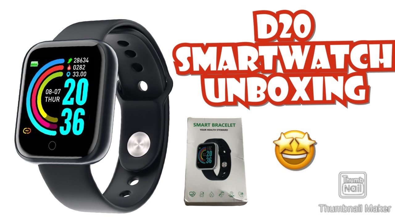 D20 Smartwatch Unboxing English Youtube
