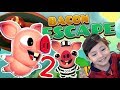 Bacon Escape 2 | El Cerdito en la Montaña Rusa | Juego para niños