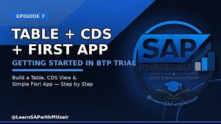Create Your First Table, CDS View & Simple App in SAP BTP Trial (RAP Series - Part 6) screenshot 5