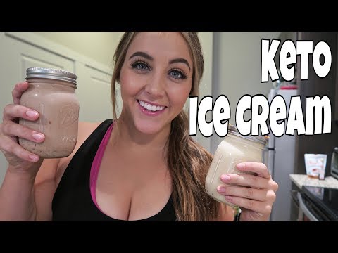 5 Minute Keto Dessert | Mason Jar Ice Cream - 2 Flavors!