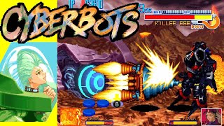 アーケード『サイバーボッツ』隠し機体ワーロック&搭乗者アリエータでクリア【マルカツ!レトロゲーム】