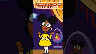 God Made Us Not The Same. Animated Bible Music Video for Kids #shorts #christian #kids #bible #music