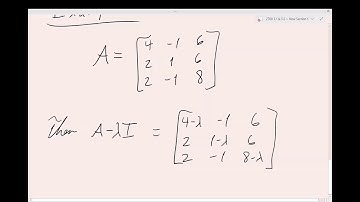 2700_3 - Sections 5.1 & 5.2 -  Eigenvalues, Eigenvectors & The Characteristic Equation