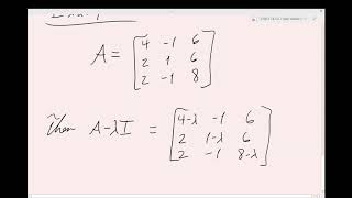 2700_3 - Sections 5.1 & 5.2 -  Eigenvalues, Eigenvectors & The Characteristic Equation
