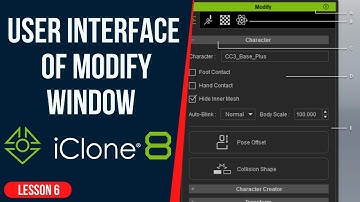 UI Of Modify Window- iClone 8 Tutorial