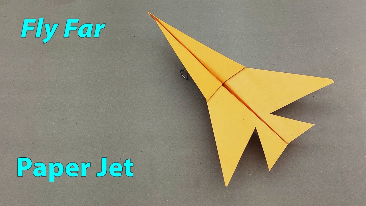 How to Make the Best Jet Paper Airplane that Flies Really Far - YouTube