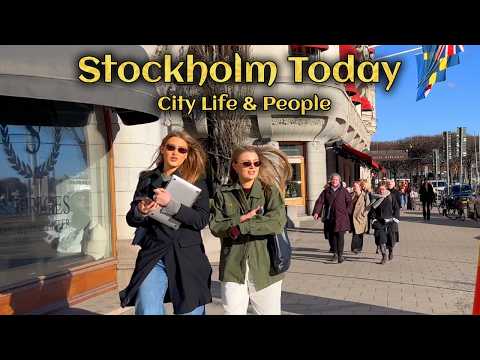 Stockholm Today 🇸🇪 City Life & People | 4K Walking Tour