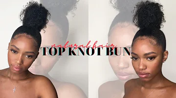 How To | SLEEK Top Knot Bun on THICK NATURAL HAIR | Type 4 Hair
