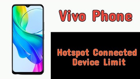 Vivo phone me Hotspot connected device limit kaise lagaye | How to set Hotspot Connection limit Vivo