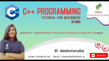 Implementation of Exception Handling (Try-catch) in C++ Program || Hindi || By Anindita Karmakar