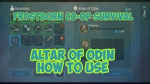 Altar of Odin how to use - Frostborn Co-op Survival - Upgrade Class