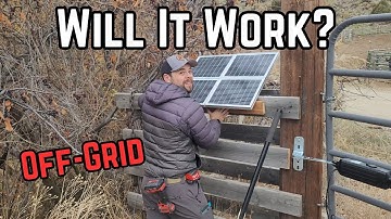 Off Grid Solar Powered Gate Opener Step By Step Guide