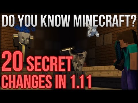 20 Secret Changes In Minecraft 1.11 - Do You Know Minecraft?