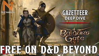 Baldur's Gate Gazetteer on D&D Beyond! | Nerd Immersion