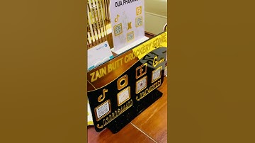 Customized Qr Standees | Customized Table Shield and Card holding | #kustomza #tap #scan #office