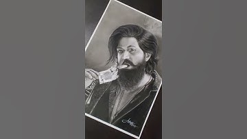 KGF yash sketch | full sketch Time-lapse video will be coming soon | charcoal art | Arti