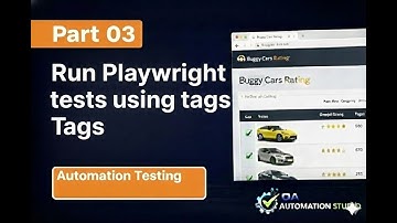 Automation Testing with Playwright  | Buggy Car Rating | Part 03 Run tests with Tags + Allure Report