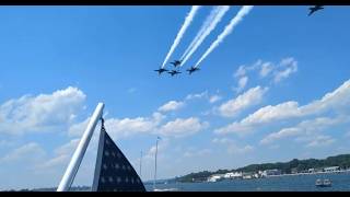 Blue Angels + surprise guest 2026 Naval Academy graduation practice